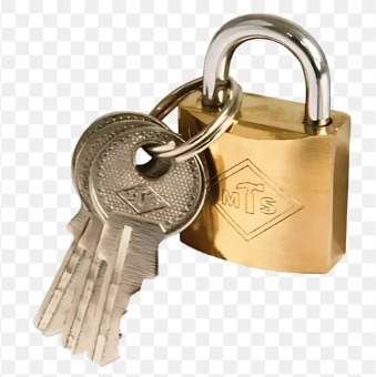 50mm Padlock Brass Slotte