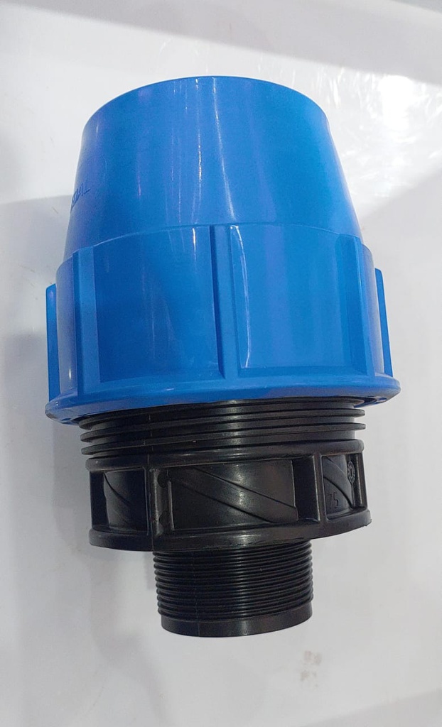 110mm x 100mm Compressed Male Adaptor (4 duim)