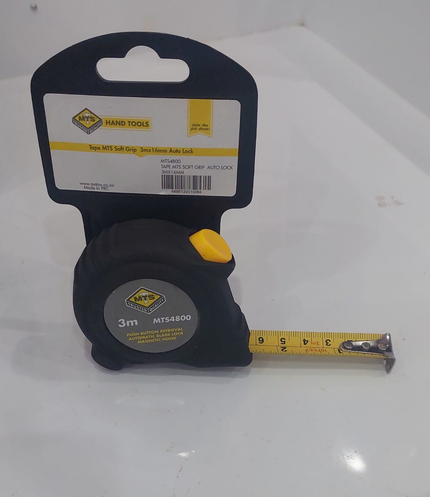 Measuring MTS Soft Grip Tape 3m x 16mm Auto lock (MTS4800)