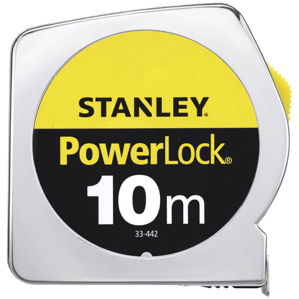 Measuring Stanley Powerlock Steel Tape 10 meter x 25mm