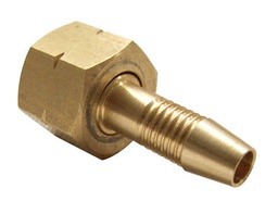 [MAT4356] Tail Piece and Nut 9/16 to 6mm Hose LH (Gaspyp nozzle)