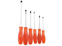 [S/DRIVER-IND-SET-6PCE] 6 Pce Industro PRO Screwdriver Set- Black Tip