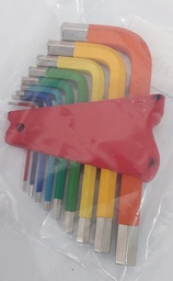 [A/KEY SET 1.5-10(9PCE)] Allen Key Set Hex 1.5 - 10mm
