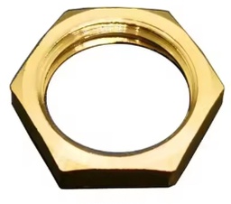 [M10-NUT-MS] 10mm Mild Steel Nut (Goud)